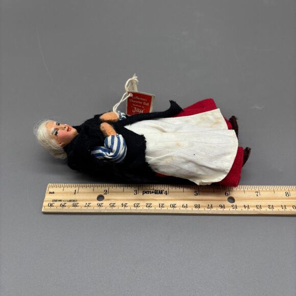 Jay of Dublin Collectors Character Doll Donegal Woman Handmade Ireland Tag 6.5" - Picture 9 of 11